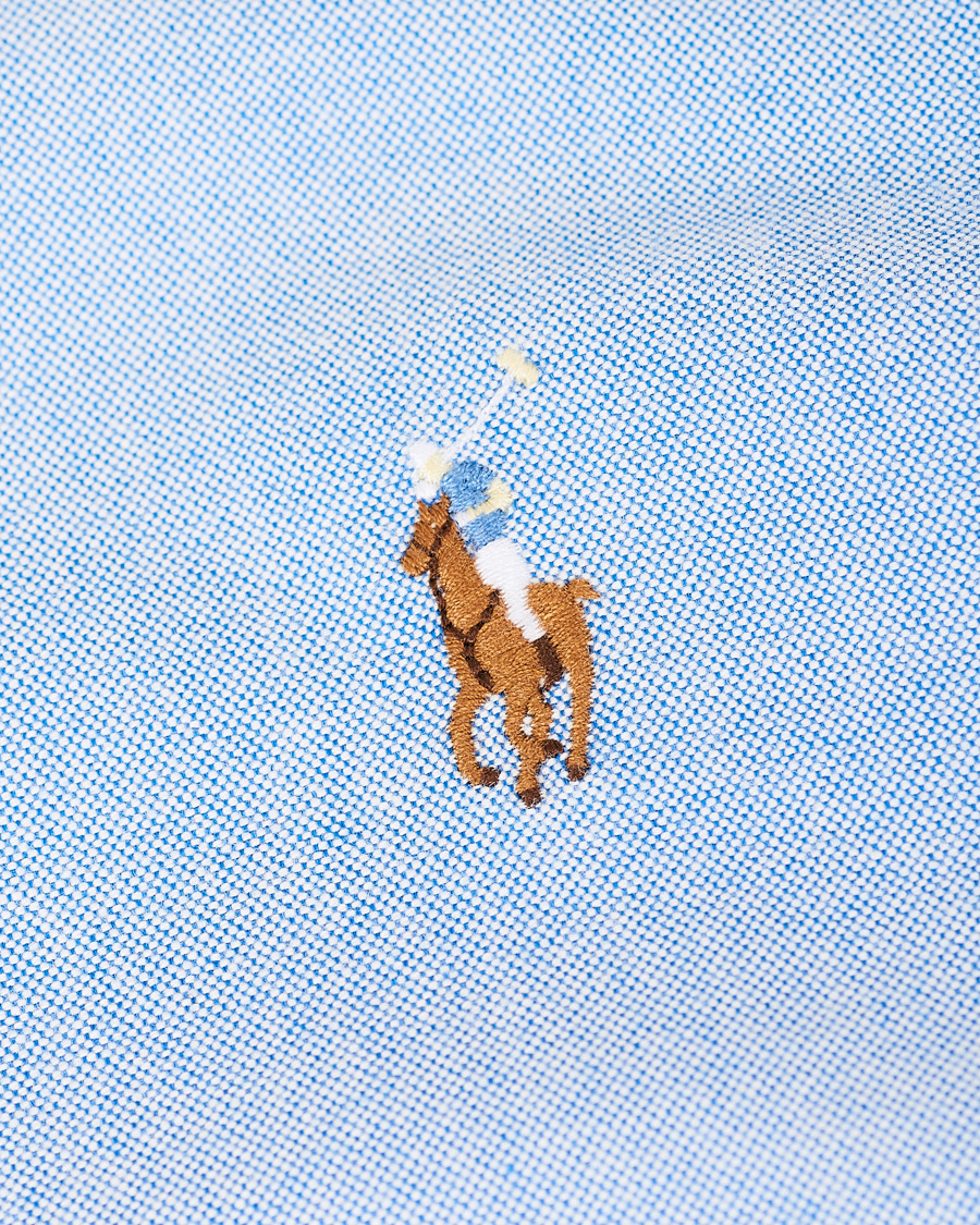 Herre | Skjorter | Polo Ralph Lauren | Slim Fit Contrast Oxford Shirt Light Blue