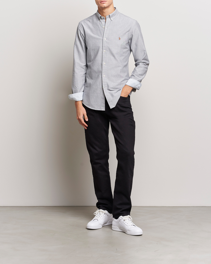 Herre | Skjorter | Polo Ralph Lauren | Slim Fit Oxford Button Down Shirt Slate