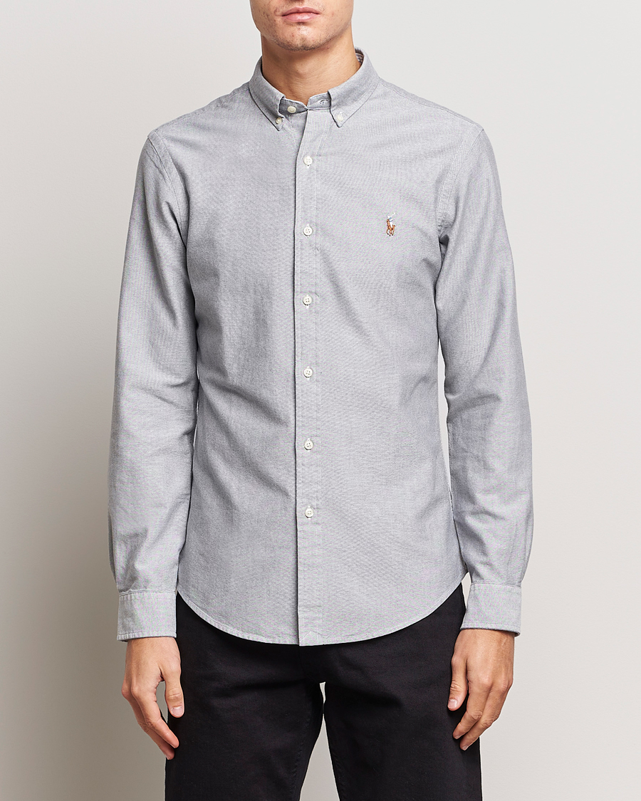 Herre | Salg klær | Polo Ralph Lauren | Slim Fit Oxford Button Down Shirt Slate