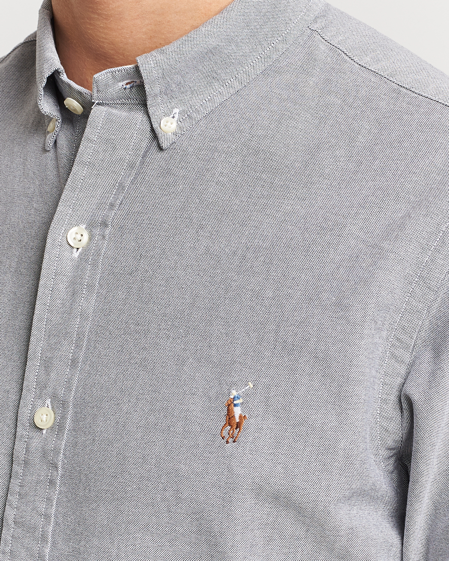 Herre | Skjorter | Polo Ralph Lauren | Slim Fit Oxford Button Down Shirt Slate