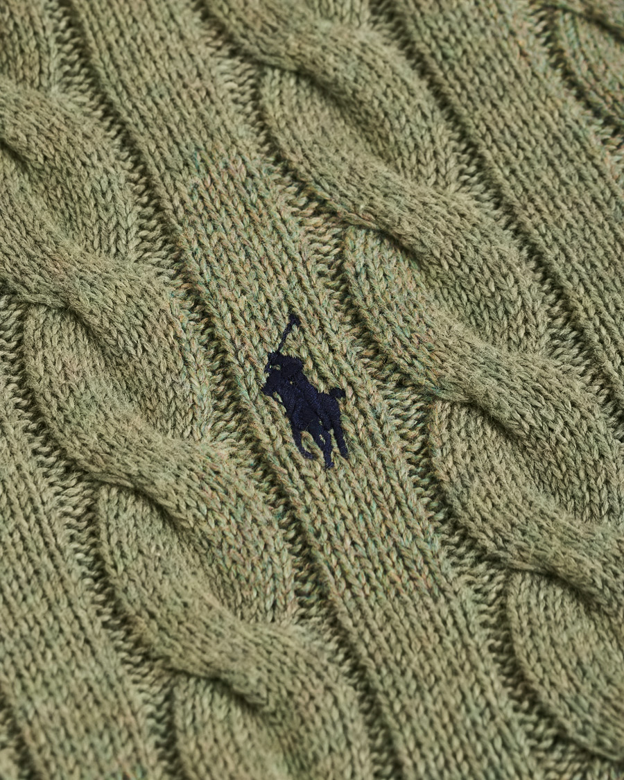 Herre | Gensere | Polo Ralph Lauren | Cotton Cable Half Zip Green