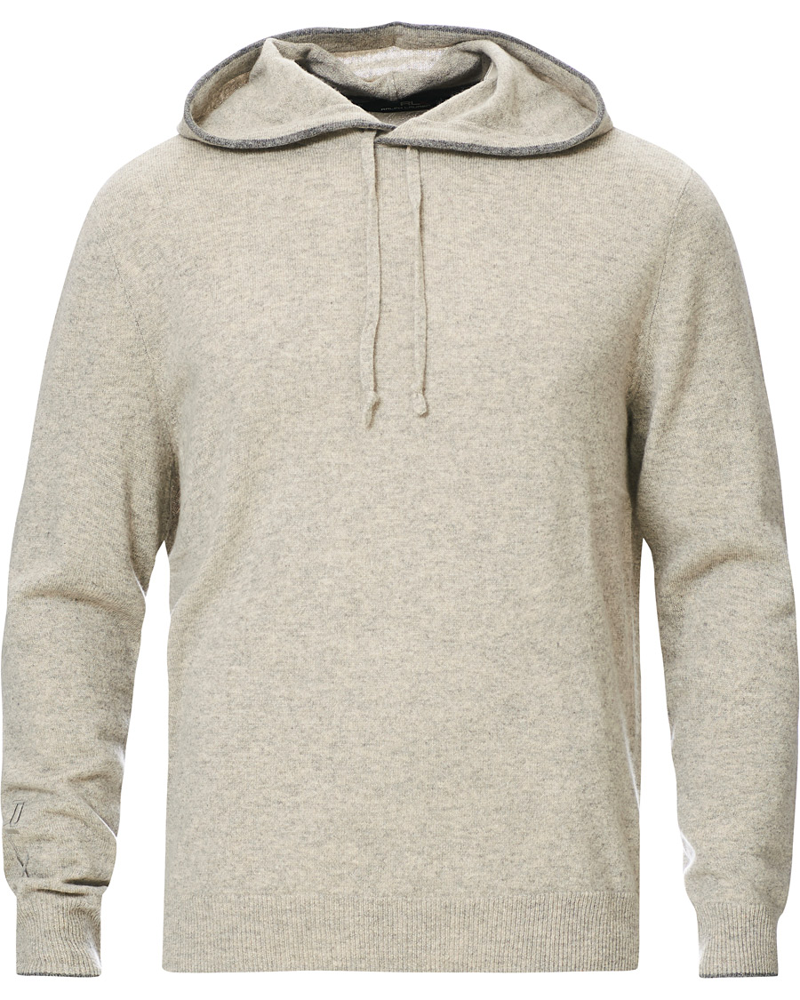 Herre | Gensere | RLX Ralph Lauren | Washable Cashmere Hoodie Dark Sport Heather