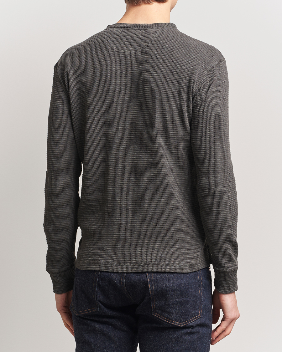 Herre | Gensere | RRL | Long Sleeve Henley Faded Black