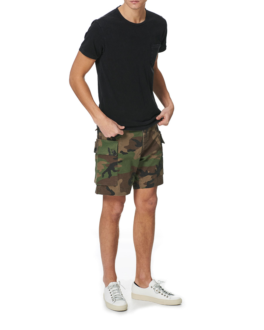 Herre | T-Shirts | RRL | Washed Pocket Tee Black Indigo