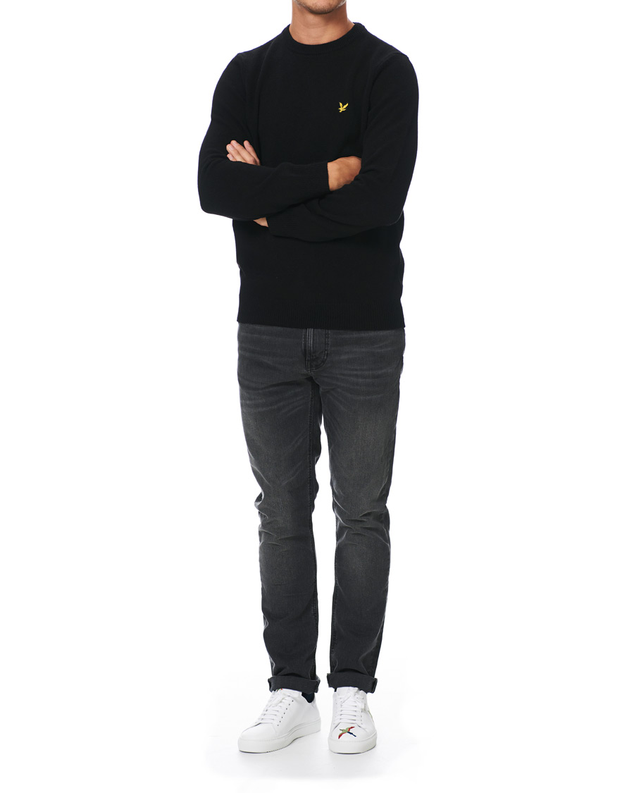 Herre | Gensere | Lyle & Scott | Lambswool Crew Neck Pullover Black