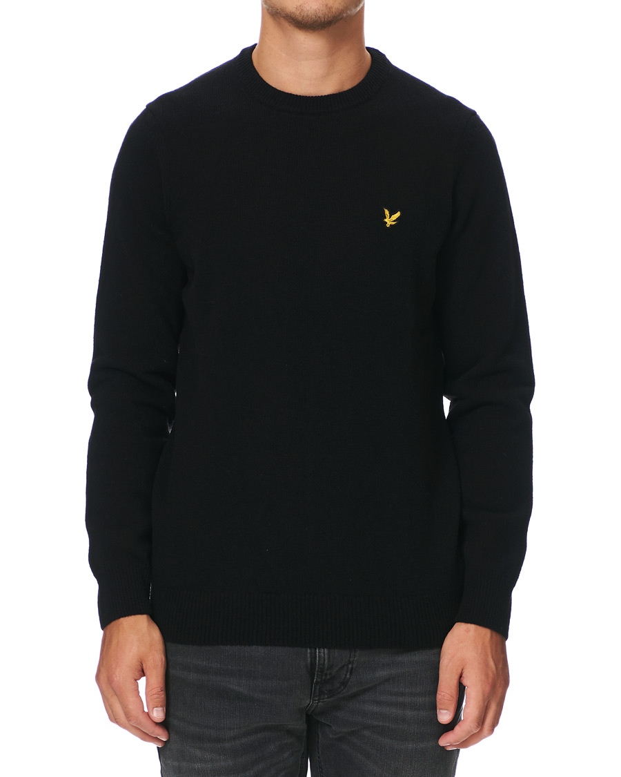 Herre | Gensere | Lyle & Scott | Lambswool Crew Neck Pullover Black