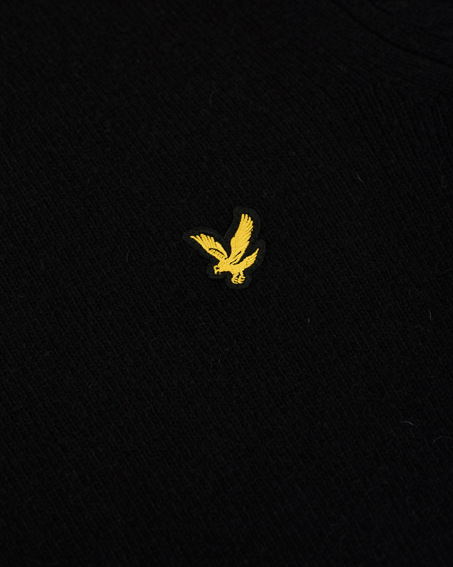 Herre | Gensere | Lyle & Scott | Lambswool Crew Neck Pullover Black