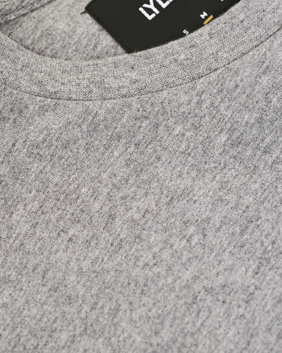 Herre | T-Shirts | Lyle & Scott | Long Sleeve Crew Neck Tee Mid Grey Marl
