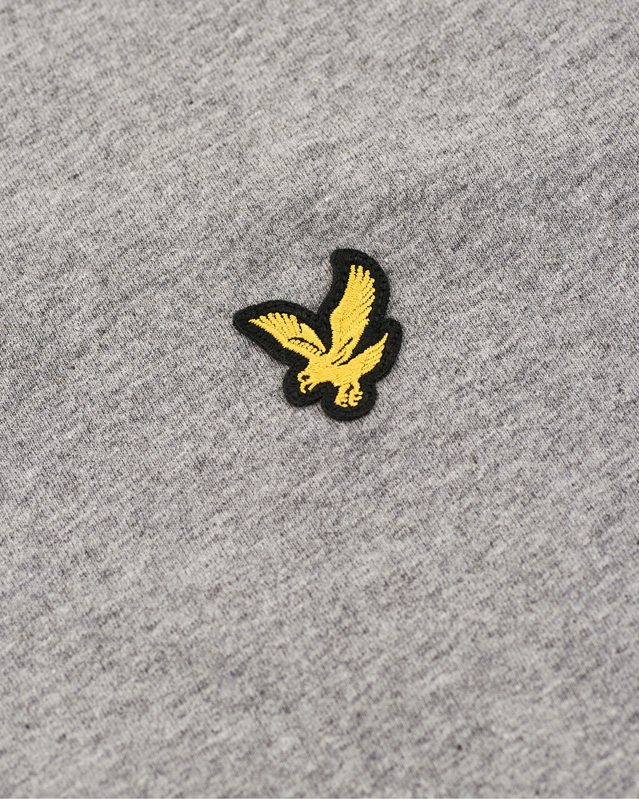Herre | T-Shirts | Lyle & Scott | Long Sleeve Crew Neck Tee Mid Grey Marl