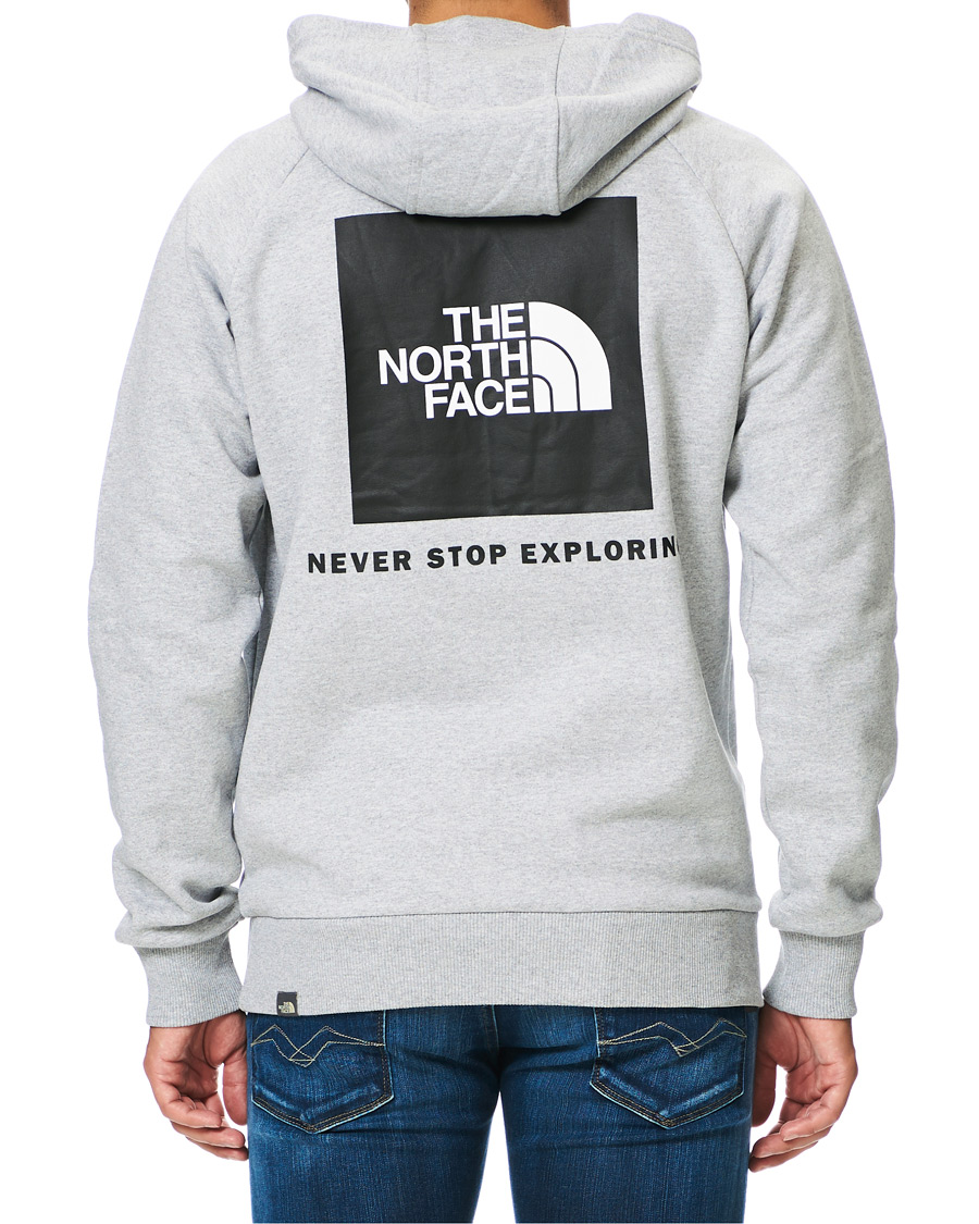 Herre | Gensere | The North Face | Raglan Redbox Hoodie Grey Heather