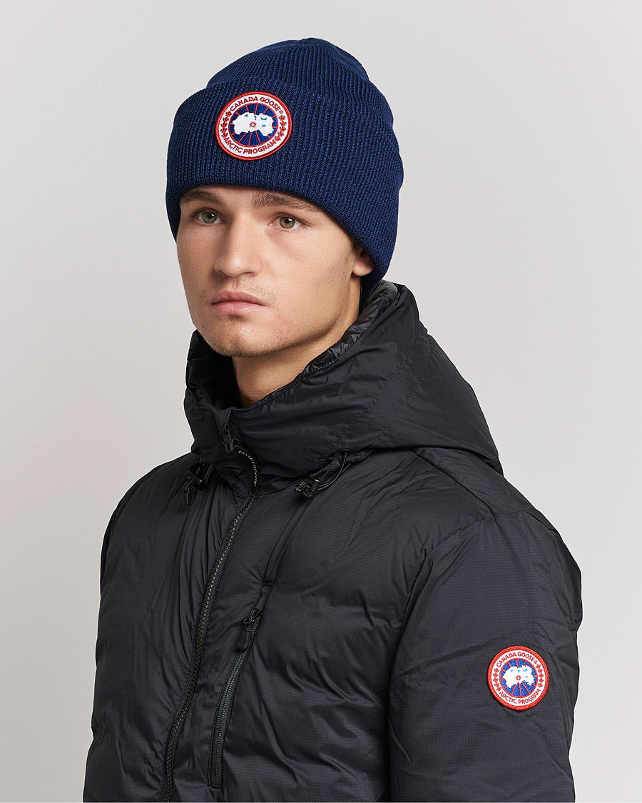 Herre | Canada Goose Arctic Disc Toque Navy Heather | Canada Goose | Arctic Disc Toque Navy Heather