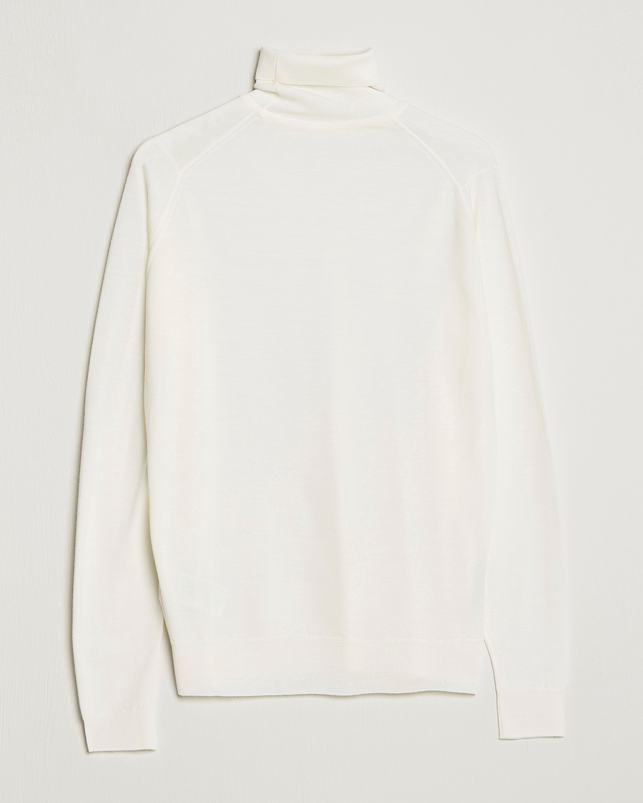 Herre | Gensere | John Smedley | Cherwell Extra Fine Merino Rollneck Snow White