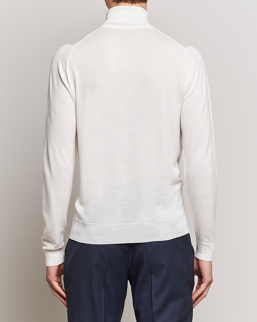 Herre | Gensere | John Smedley | Cherwell Extra Fine Merino Rollneck Snow White