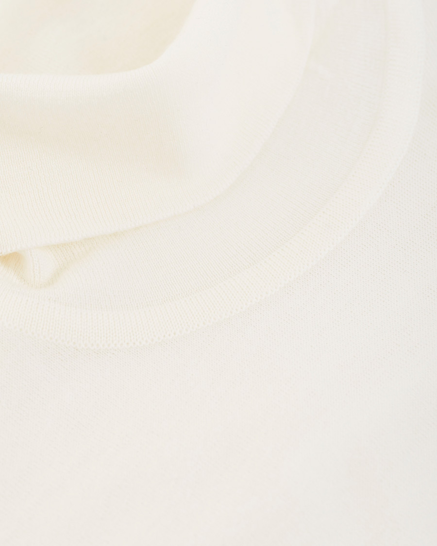 Herre | Gensere | John Smedley | Cherwell Extra Fine Merino Rollneck Snow White