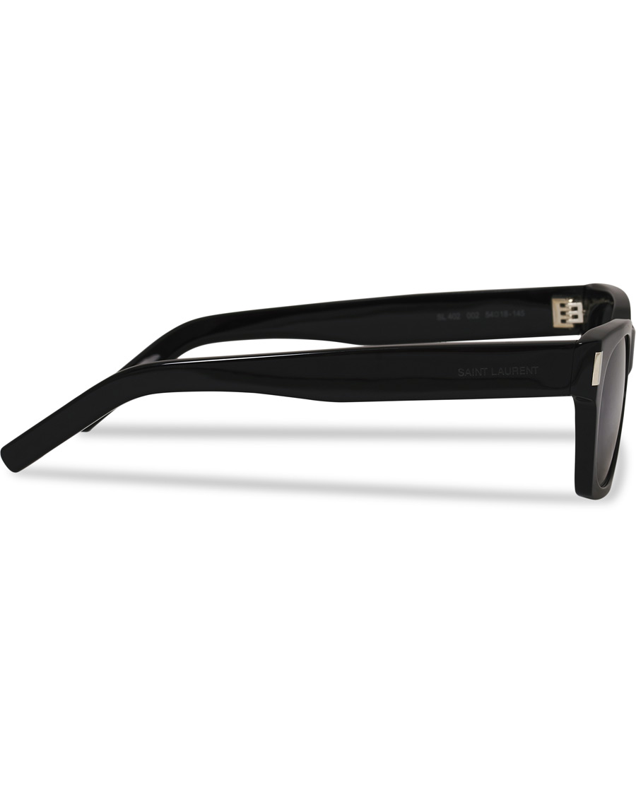 Herre | Saint Laurent SL 402 Sunglasses Black/Silver | Saint Laurent | SL 402 Sunglasses Black/Silver