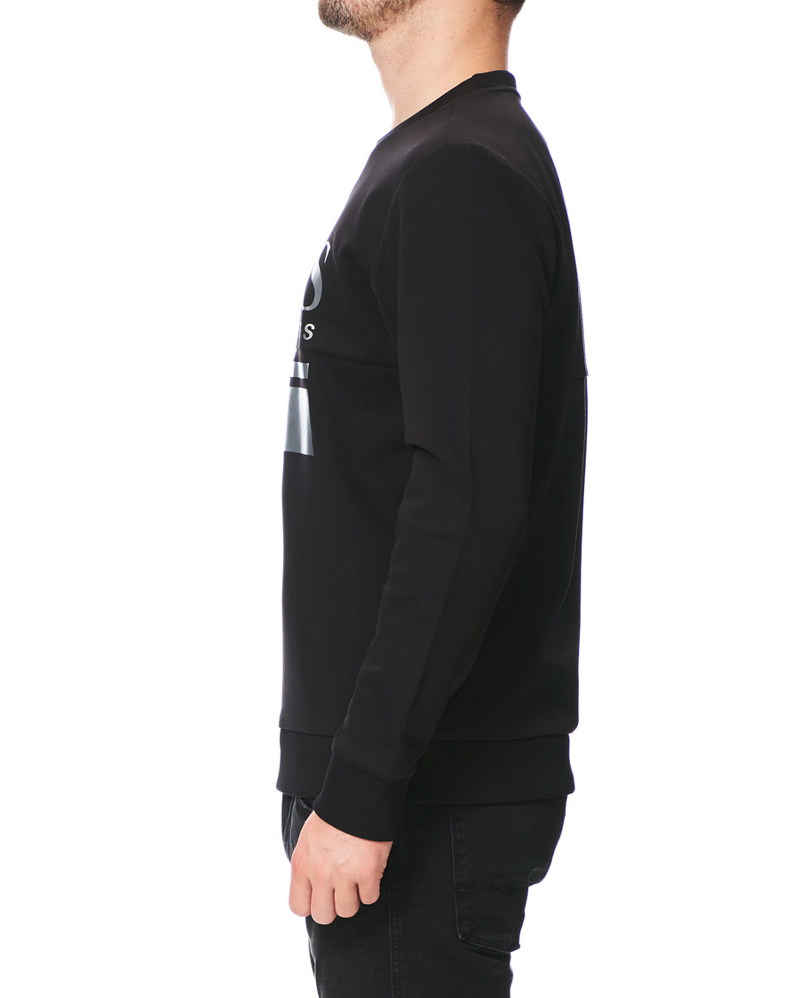 Herre | Gensere | BOSS GREEN | BOSS Athleisure Salbo Crew Neck Sweater Black/Silver