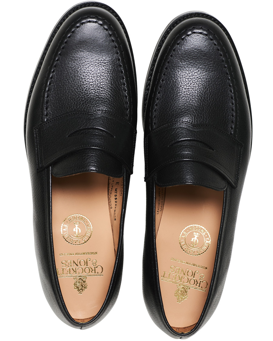 Herre | Crockett & Jones x Tärnsjö Garveri Boston Scotch Grain City Sole Black Calf | Crockett & Jones x Tärnsjö Garveri | Boston Scotch Grain City Sole Black Calf