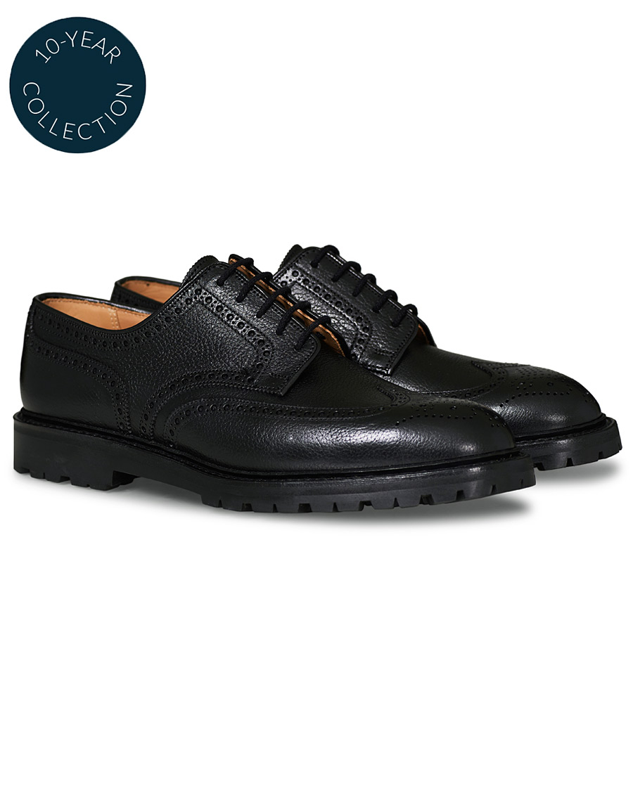 Herre | | Crockett & Jones x Tärnsjö Garveri | Pembroke Scotch Grain Vibram Black Calf
