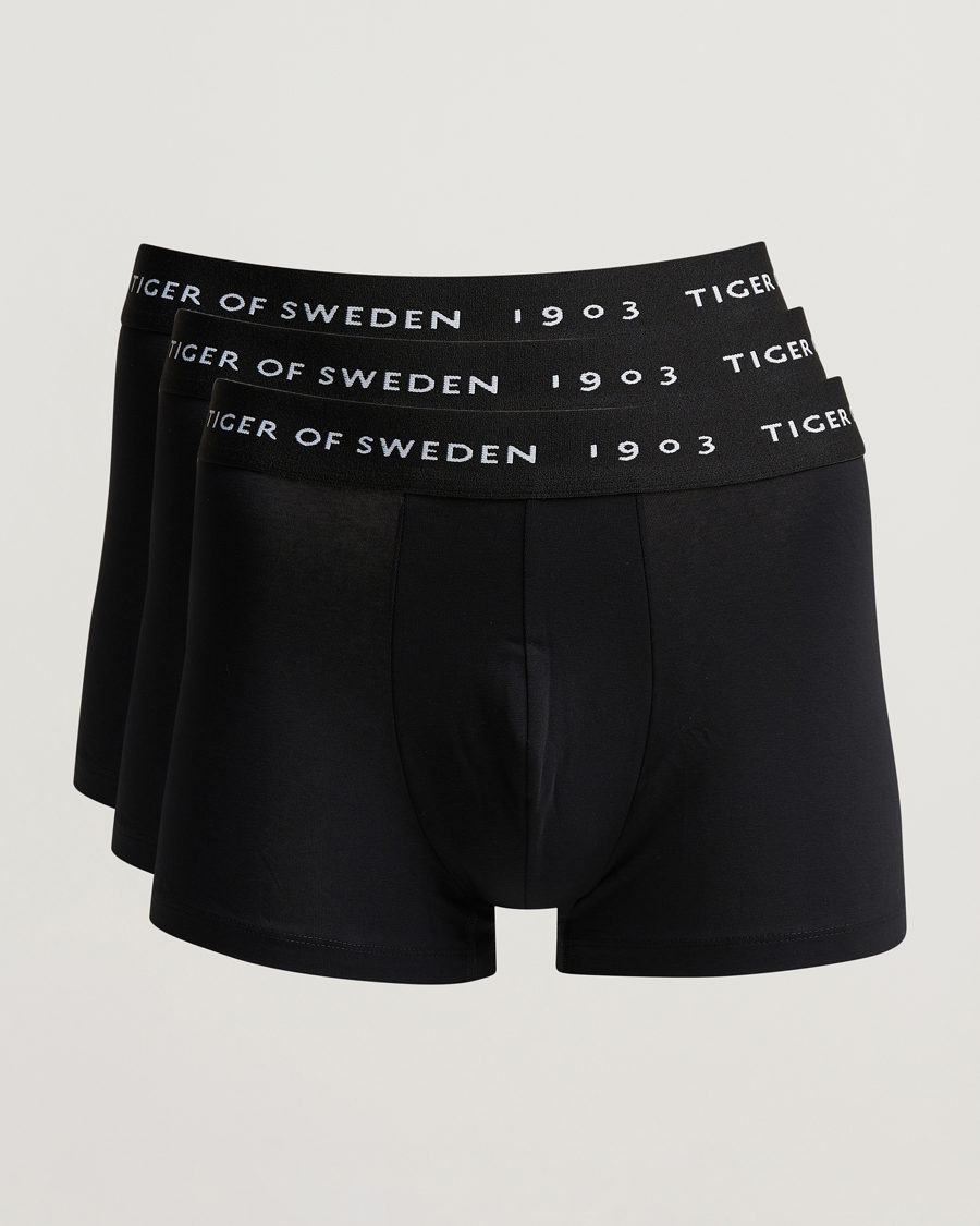 Herre | Undertøy | Tiger of Sweden | Hermod Cotton 3-Pack Boxer Brief Black