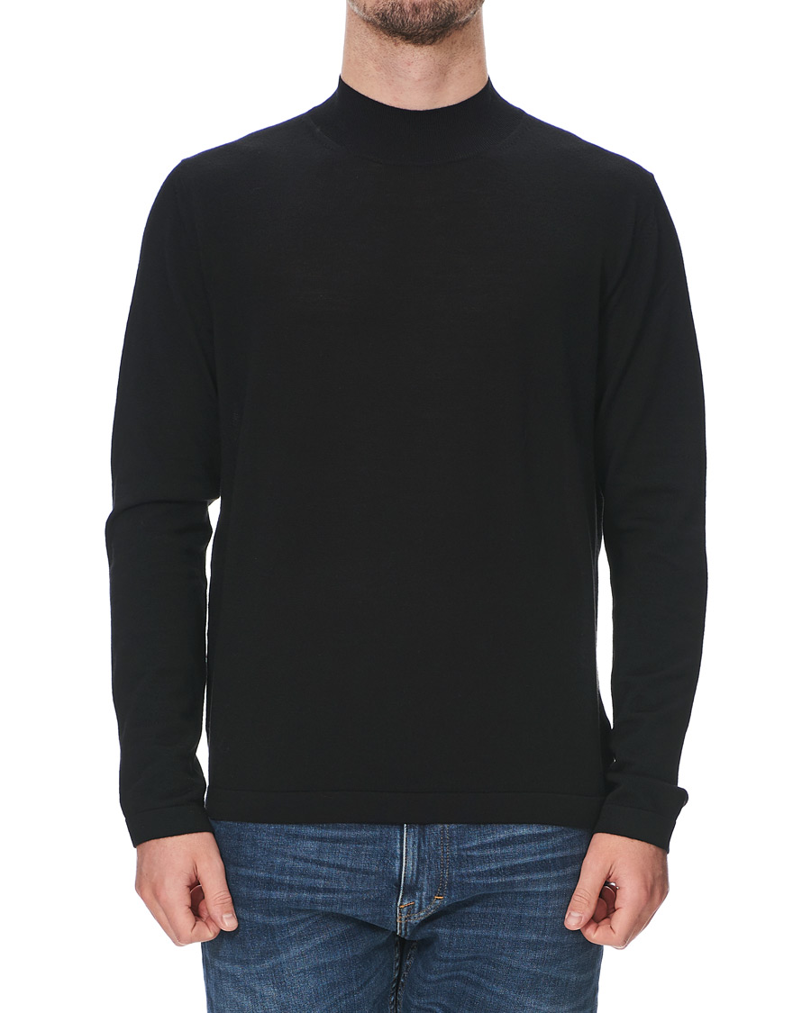Herre | Gensere | Tiger of Sweden | Tern Wool Merino Mockneck Black