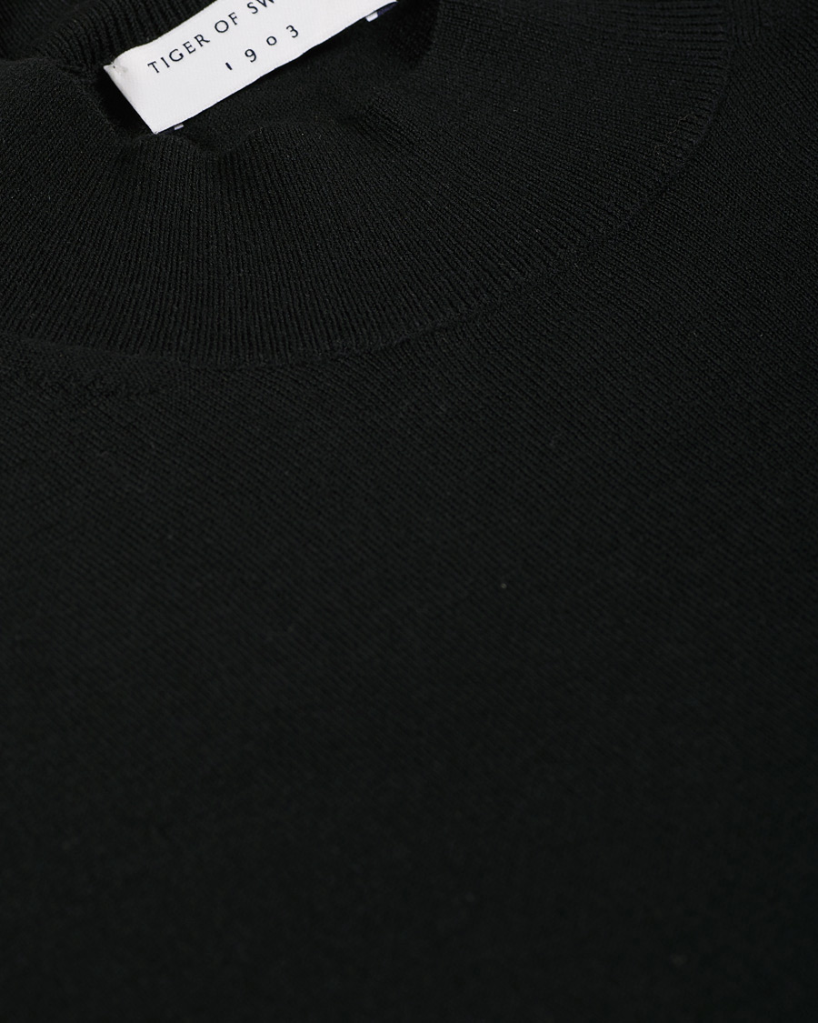 Herre | Gensere | Tiger of Sweden | Tern Wool Merino Mockneck Black