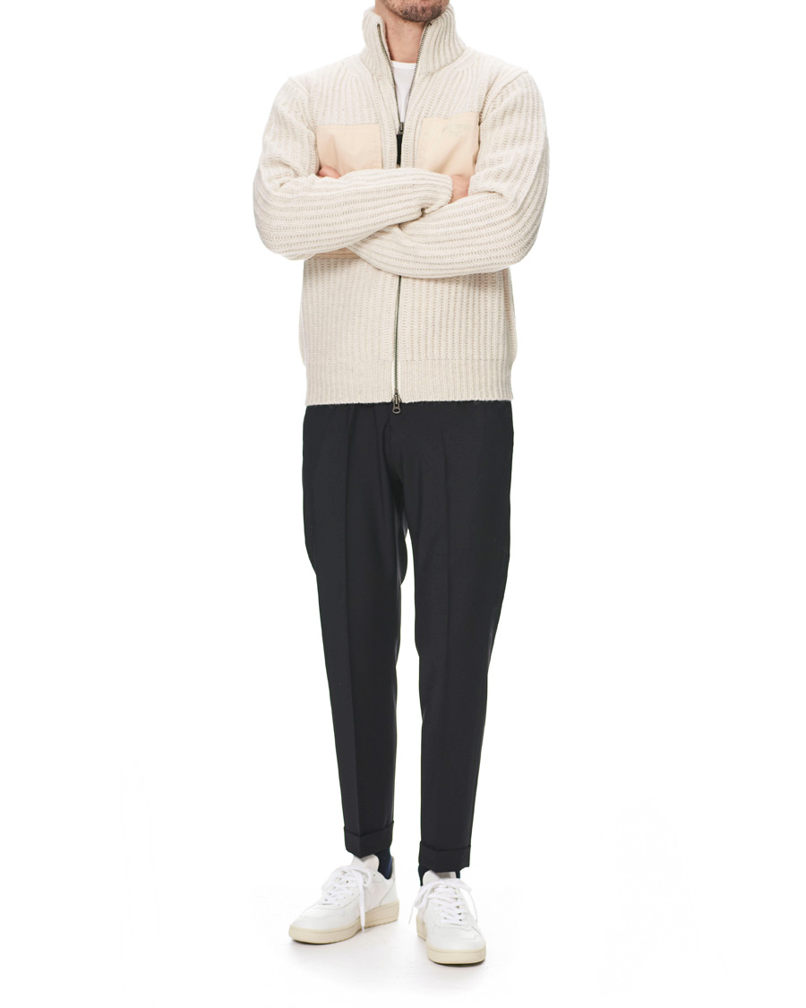 Herre | Gensere | Tiger of Sweden Jeans | Rynger Wool Full Zip Beige