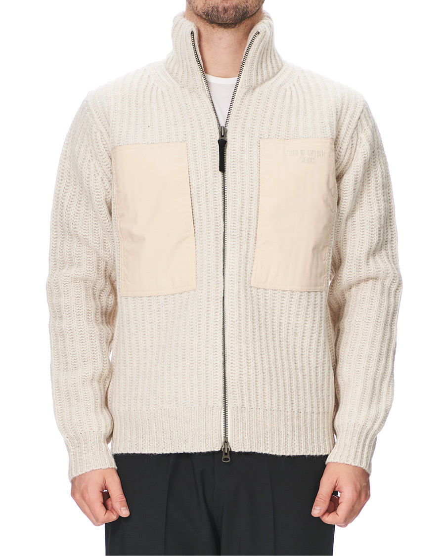 Herre | Gensere | Tiger of Sweden Jeans | Rynger Wool Full Zip Beige