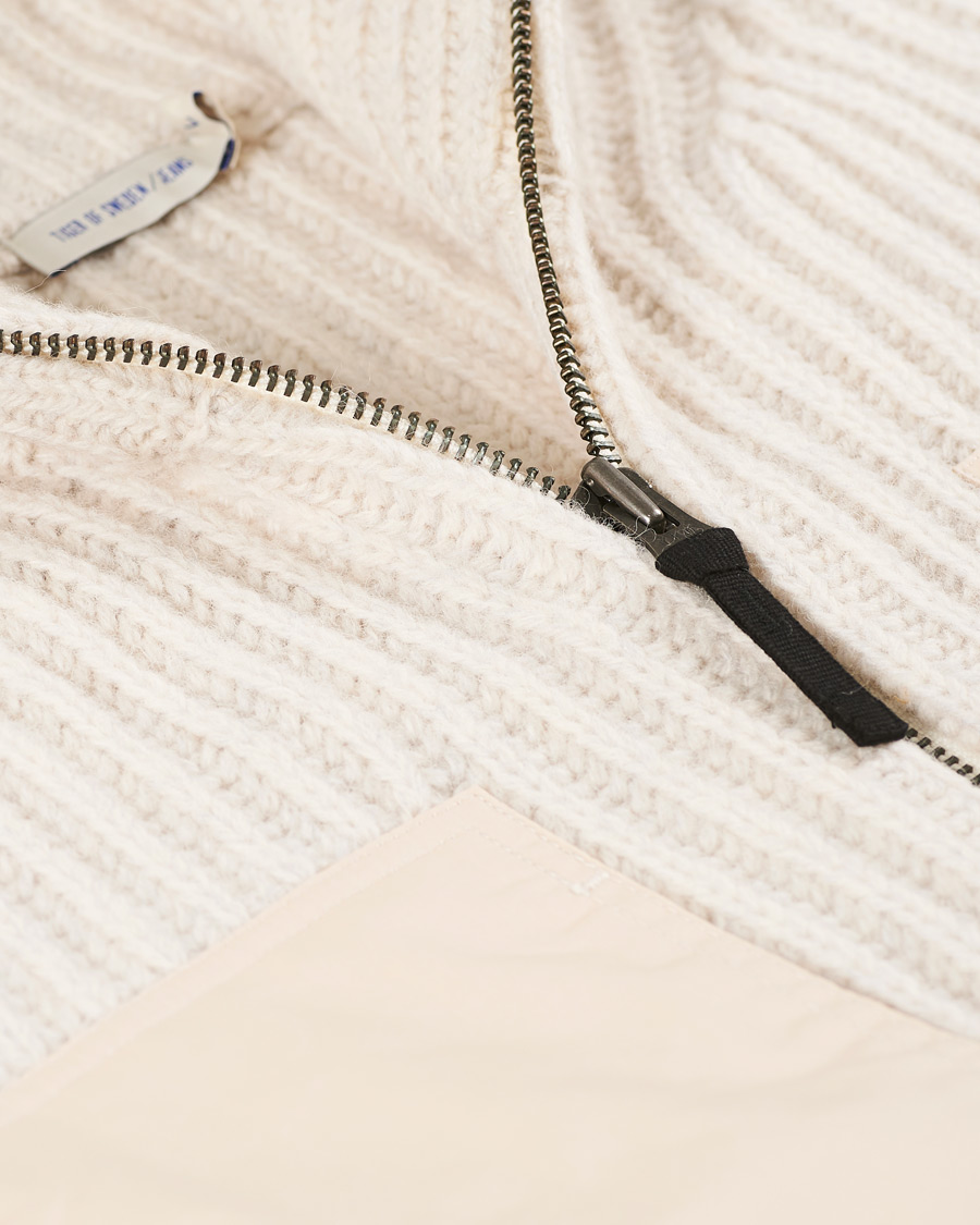 Herre | Gensere | Tiger of Sweden Jeans | Rynger Wool Full Zip Beige