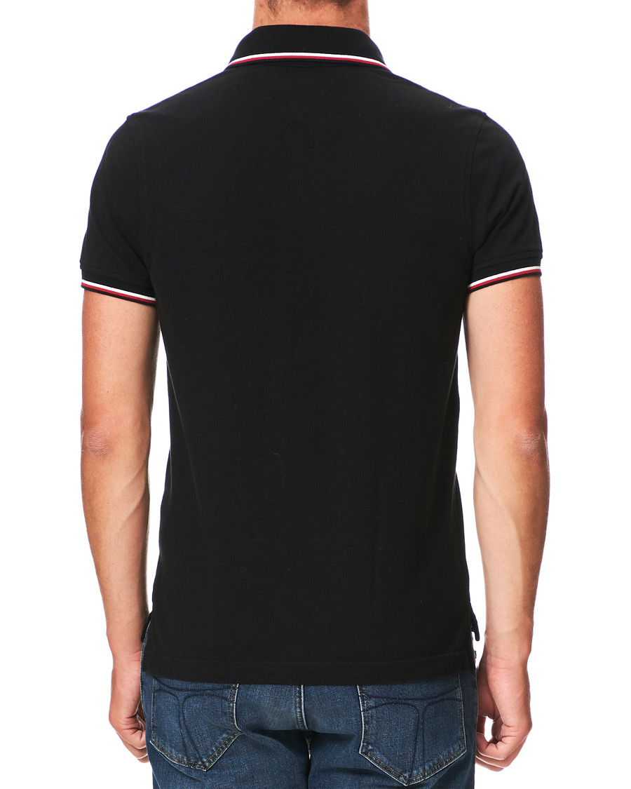 Herre | Pikéer | Tommy Hilfiger | Slim Fit Tipped Polo Black