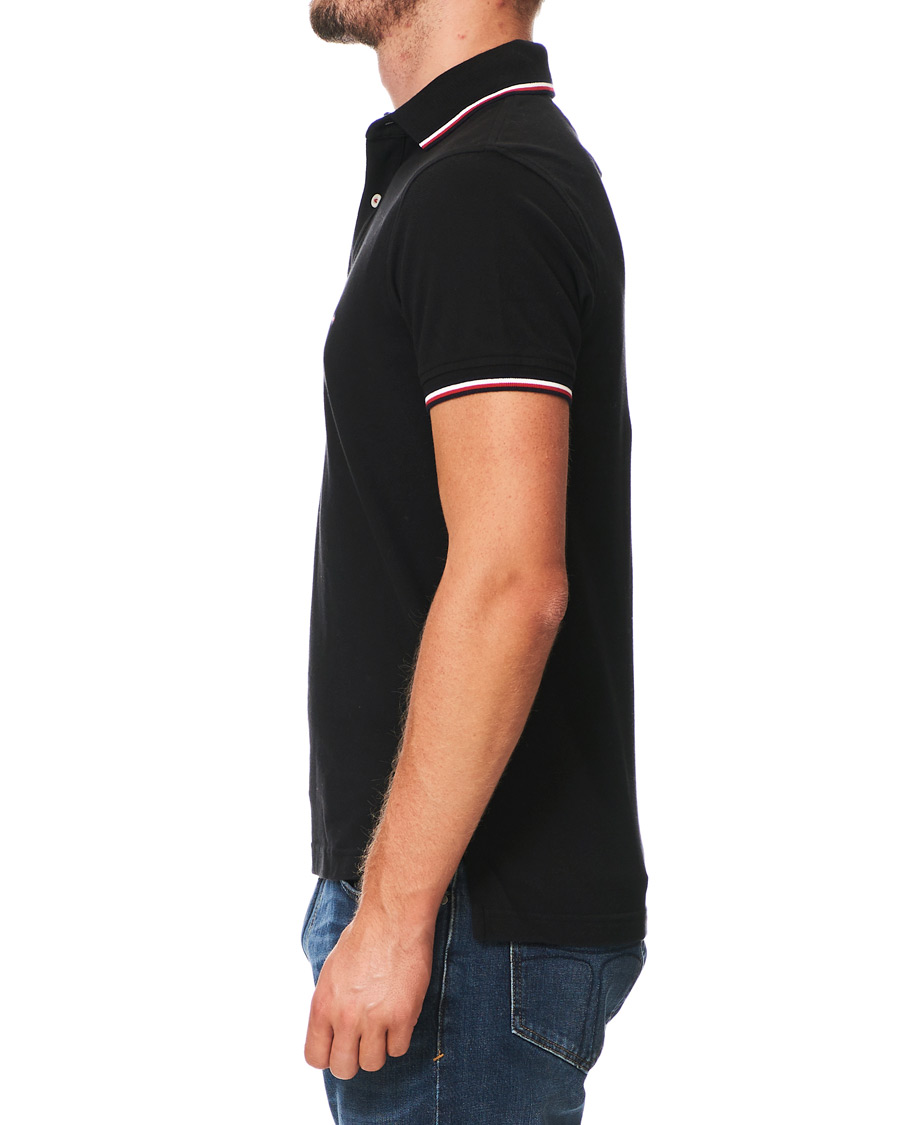 Herre | Pikéer | Tommy Hilfiger | Slim Fit Tipped Polo Black
