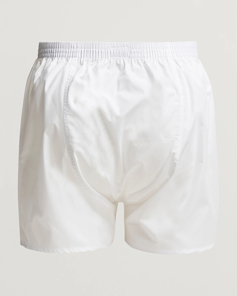 Herre |  | Derek Rose | Classic Fit Cotton Boxer Shorts White
