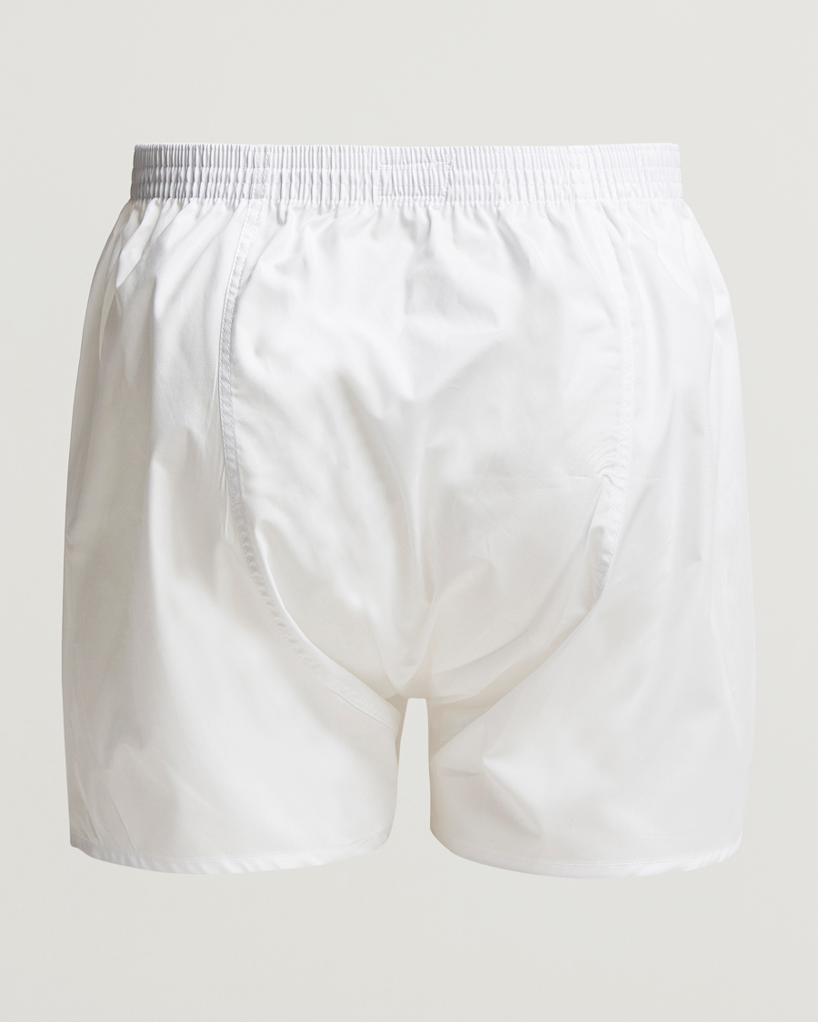 Herre | Boksershorts | Derek Rose | Classic Fit Cotton Boxer Shorts White