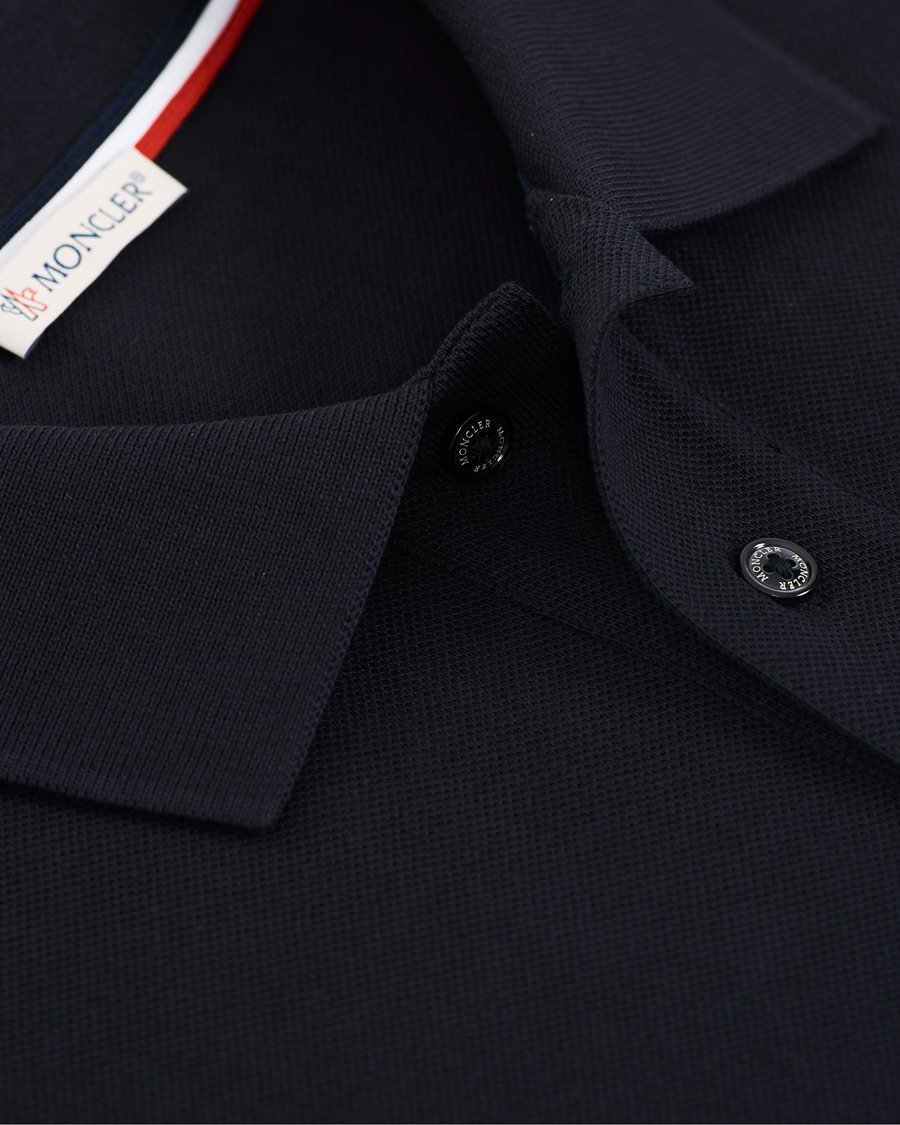 Herre | Pikéer | Moncler | Patch Logo Polo Dark Blue