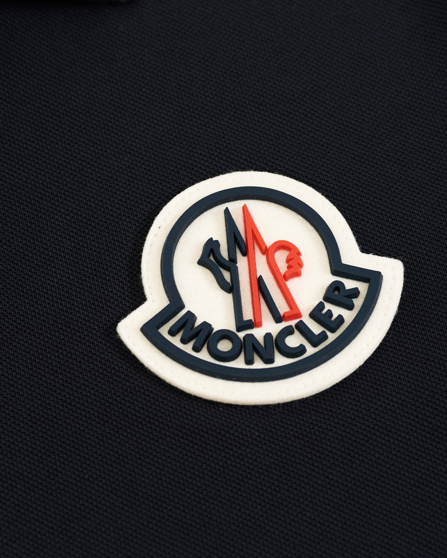 Herre | Pikéer | Moncler | Patch Logo Polo Dark Blue