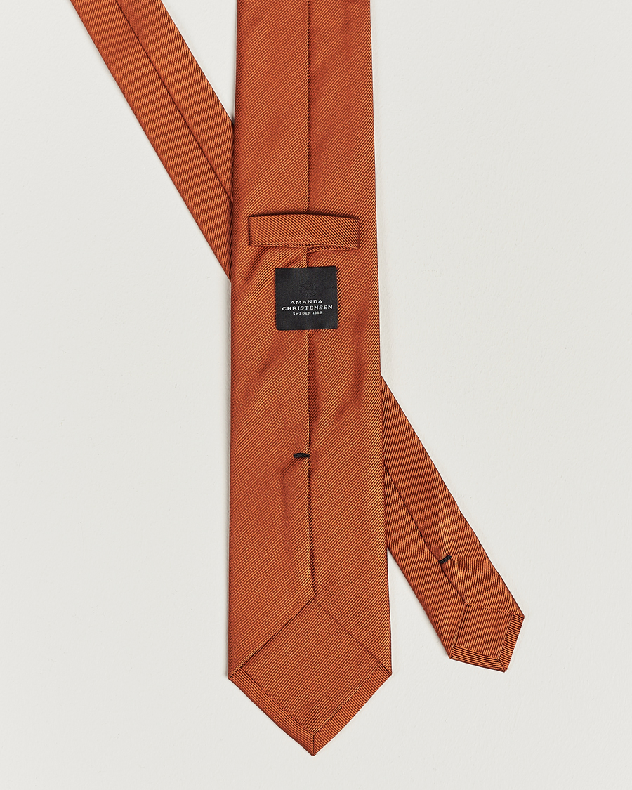 Herre | Amanda Christensen Plain Classic Tie 8 cm Rust | Amanda Christensen | Plain Classic Tie 8 cm Rust