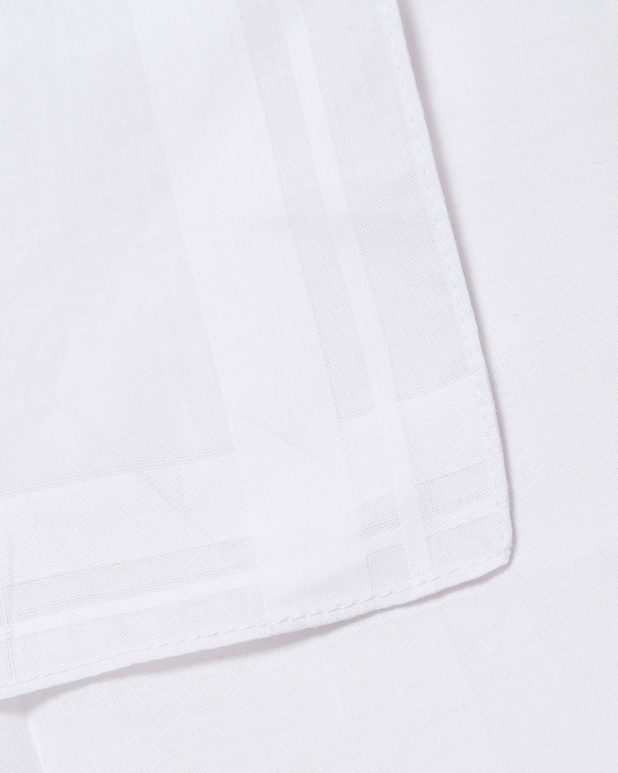 Herre | Lommetørklær | Amanda Christensen | 3-Pack Cotton Pocket Square White