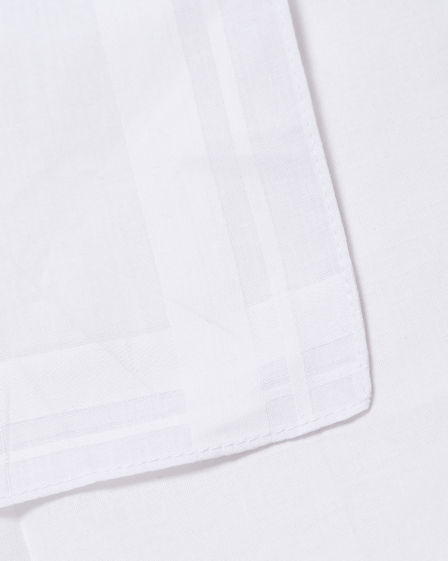 Herre | Lommetørklær | Amanda Christensen | 6-pack Cotton Pocket Square White