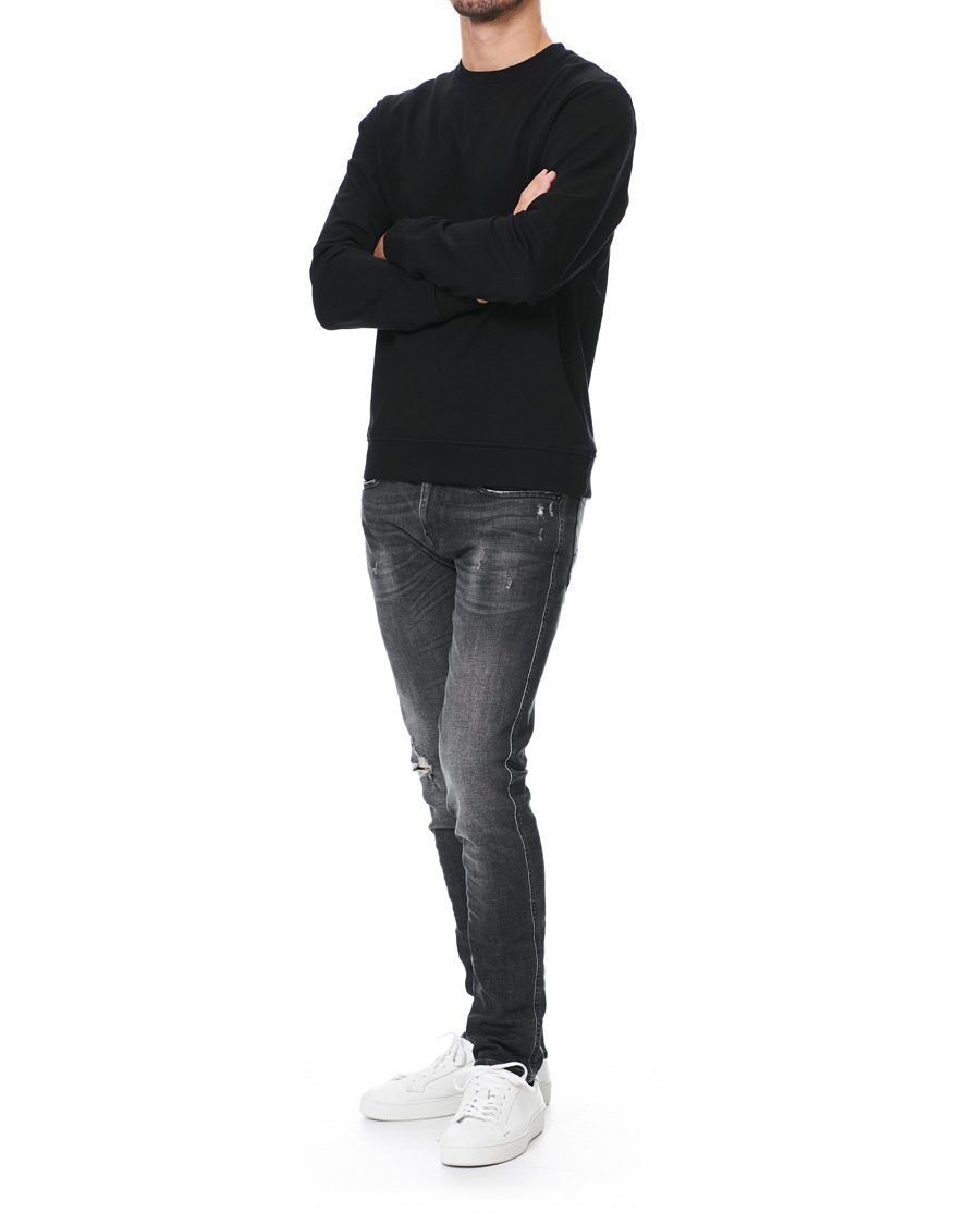Herre | Gensere | Samsøe Samsøe | Samsøe & Samsøe Hugo Organic Cotton Crew Neck Sweat Black