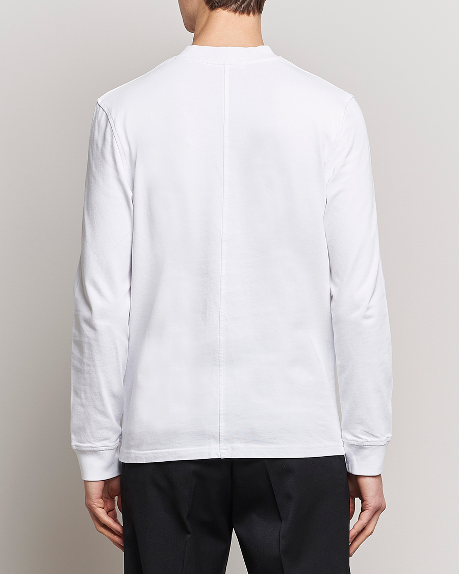 Herre | T-Shirts | Samsøe Samsøe | Samsøe & Samsøe Norsbro Long Sleeve Organic Cotton Tee White
