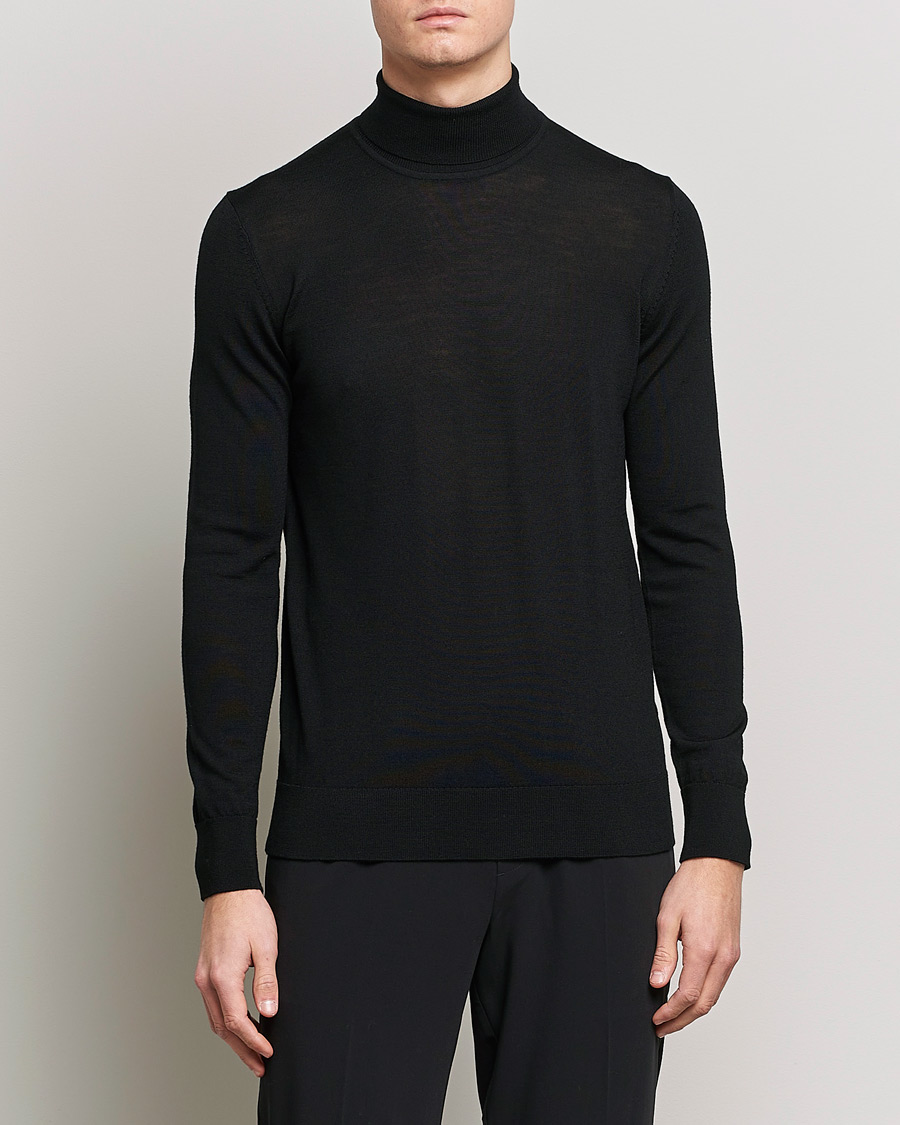 Herre | Gensere | Samsøe Samsøe | Flemming Superfine Merino Wool Roll Neck Black