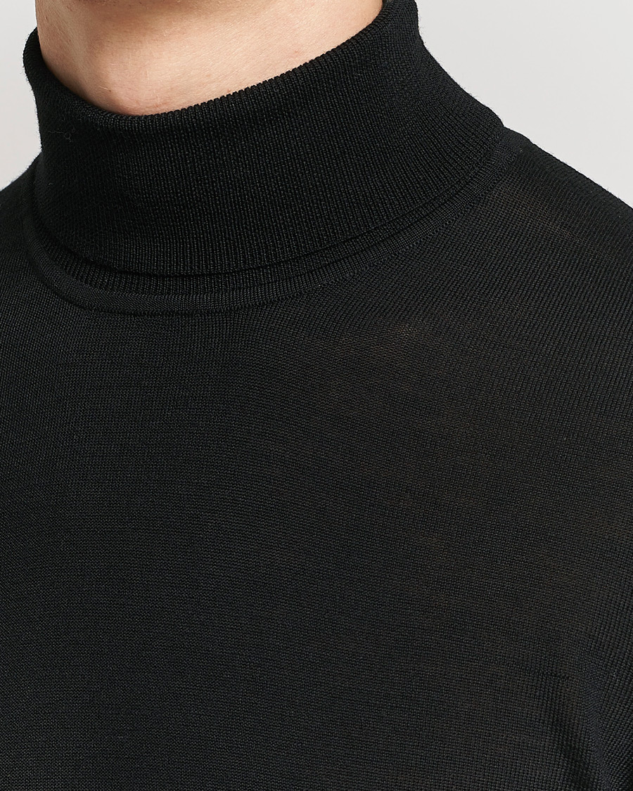 Herre | Gensere | Samsøe Samsøe | Flemming Superfine Merino Wool Roll Neck Black