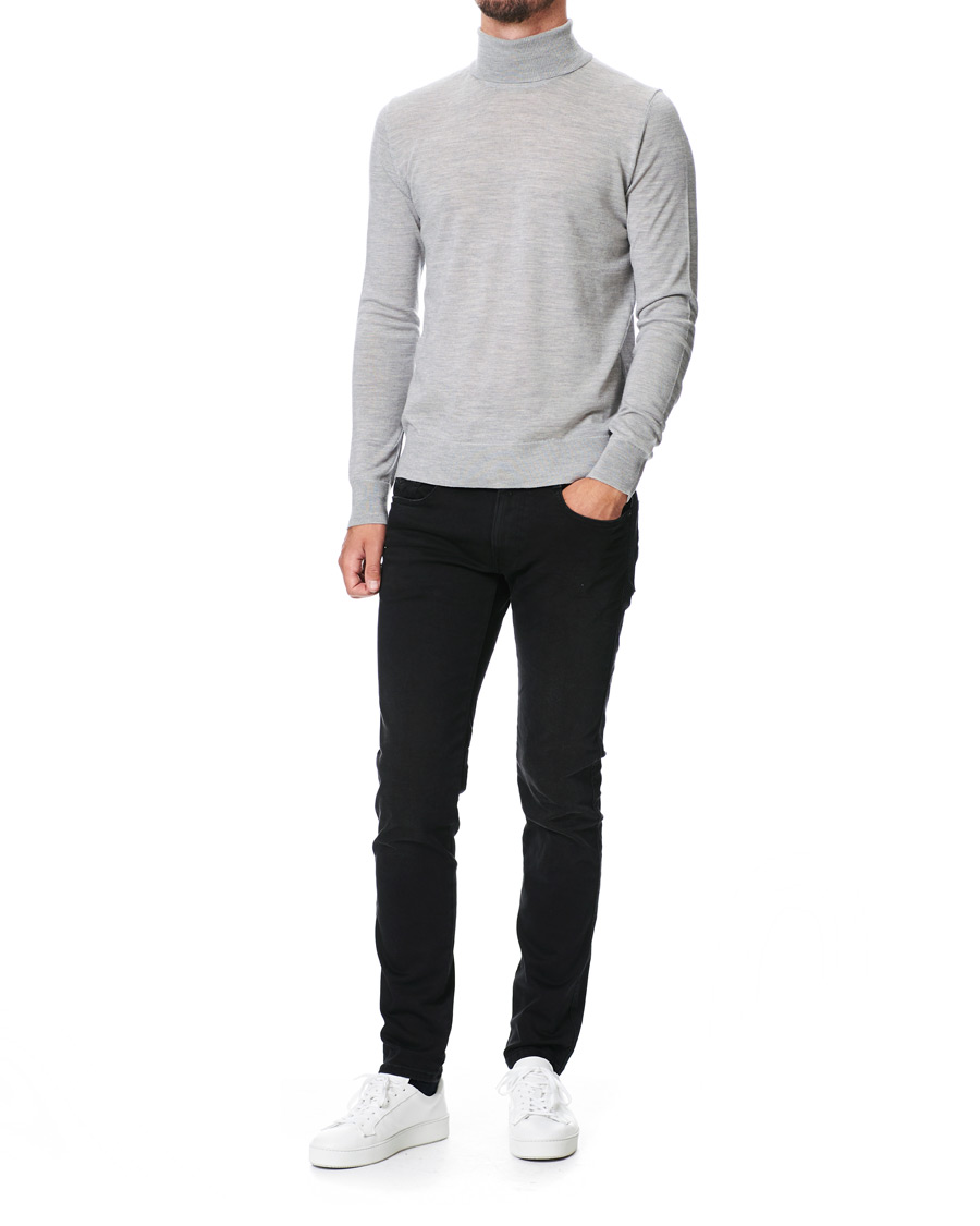 Herre | Gensere | Samsøe Samsøe | Samsøe & Samsøe Flemming Superfine Merino Wool Rollneck Grey Mel