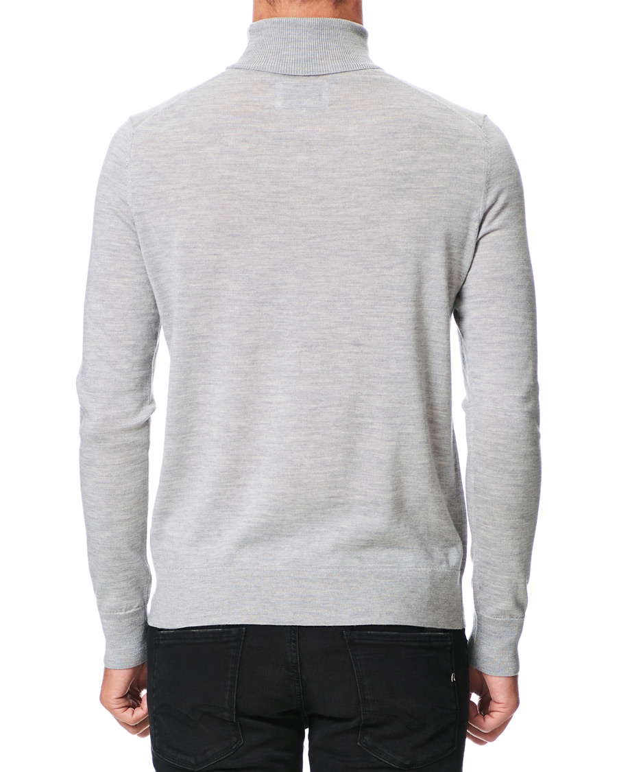 Herre | Gensere | Samsøe Samsøe | Samsøe & Samsøe Flemming Superfine Merino Wool Rollneck Grey Mel