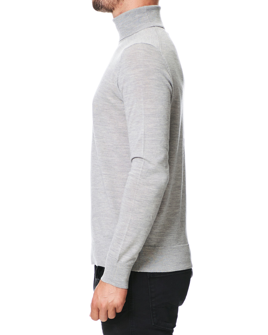 Herre | Gensere | Samsøe Samsøe | Samsøe & Samsøe Flemming Superfine Merino Wool Rollneck Grey Mel
