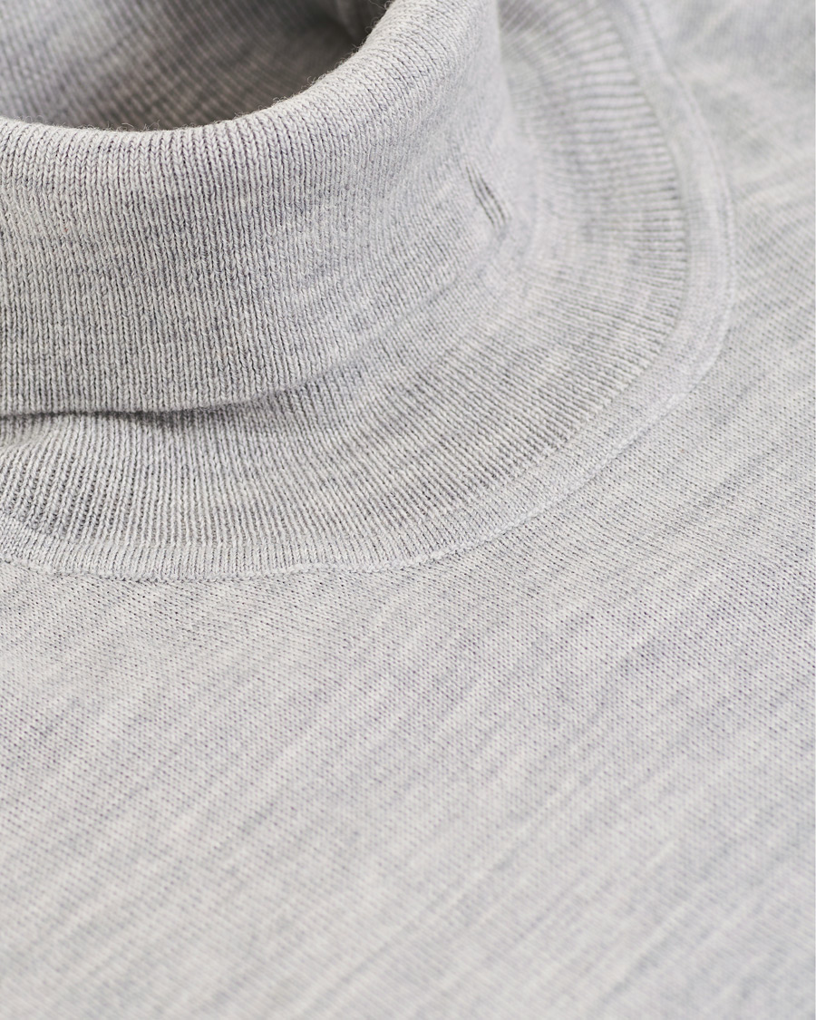 Herre | Gensere | Samsøe Samsøe | Samsøe & Samsøe Flemming Superfine Merino Wool Rollneck Grey Mel