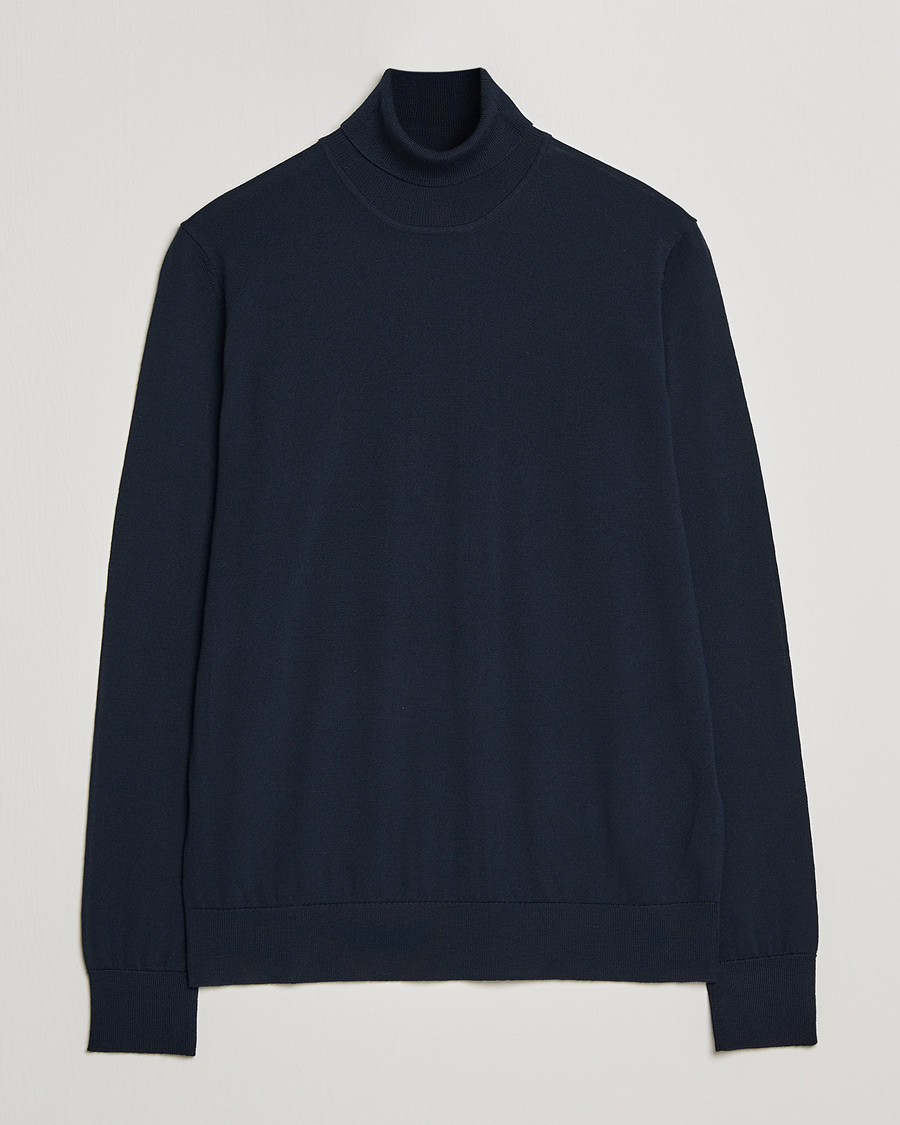 Herre | Gensere | Samsøe Samsøe | Samsøe & Samsøe Flemming Superfine Merino Wool Rollneck Night Sky