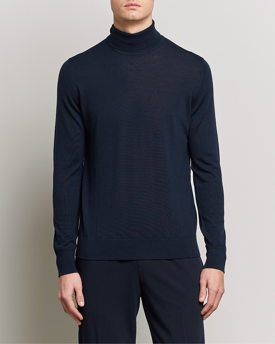Herre | Gensere | Samsøe Samsøe | Samsøe & Samsøe Flemming Superfine Merino Wool Rollneck Night Sky