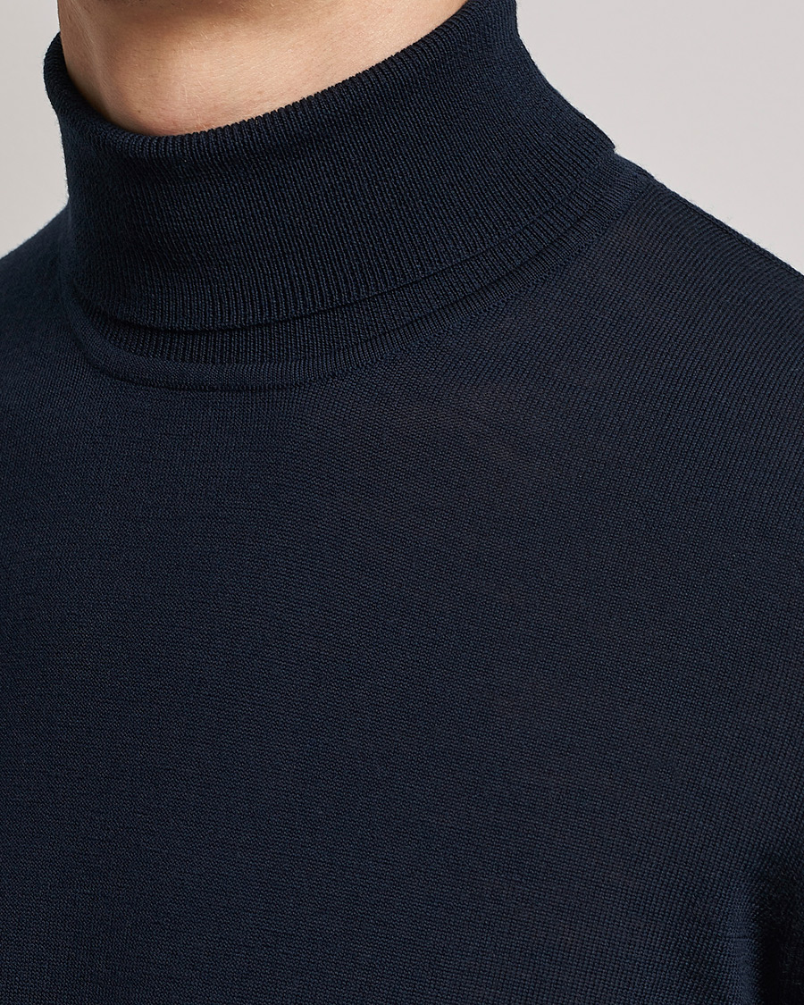 Herre | Gensere | Samsøe Samsøe | Samsøe & Samsøe Flemming Superfine Merino Wool Rollneck Night Sky
