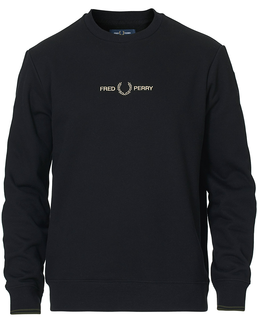 Herre | Gensere | Fred Perry | Graphic Sweatshirt Black