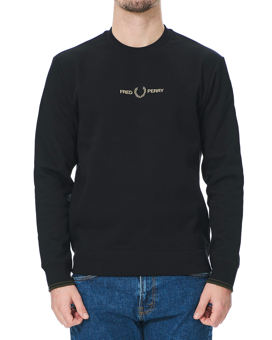 Herre | Gensere | Fred Perry | Graphic Sweatshirt Black